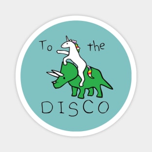 Unicorn Riding Dinosaur Magnet